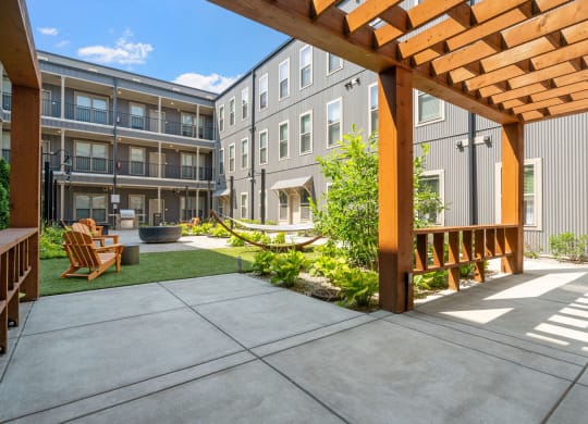 Courtyard with Pergola