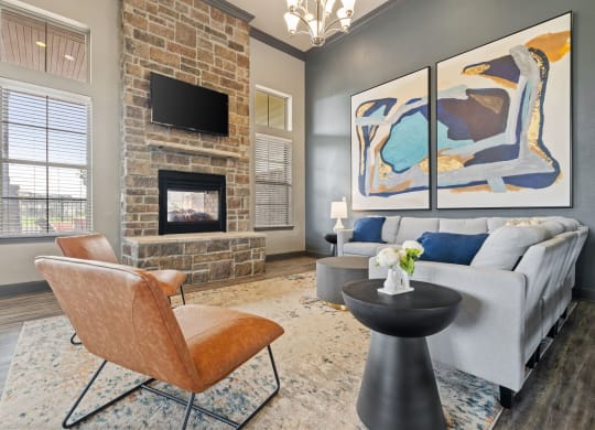 Community Room with Fireplace