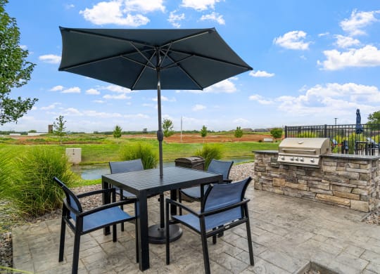 Outdoor Kitchen with Patio Seating