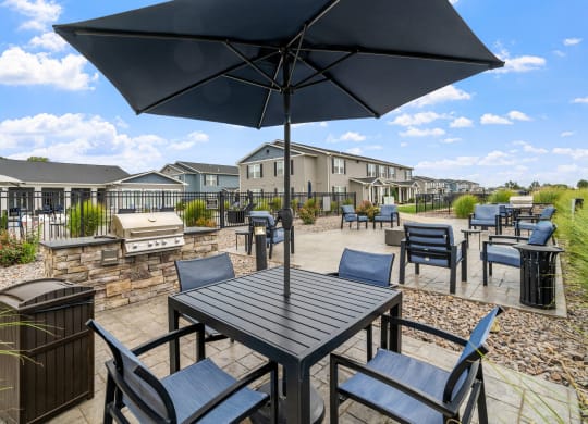 Outdoor Kitchen with Patio Seating