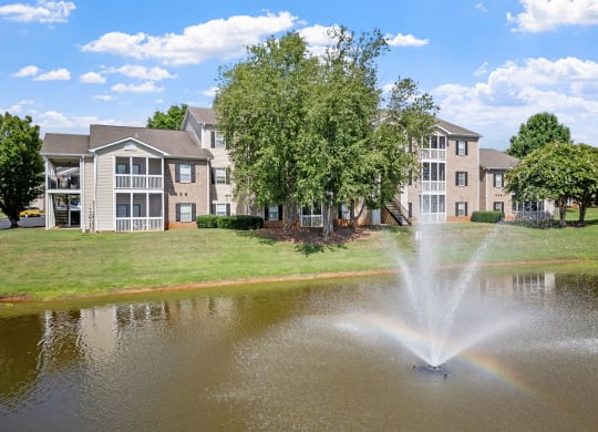 Community Pond with Fountain