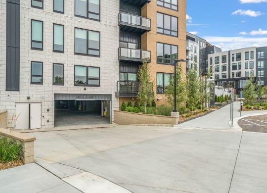 Underground Garage Entrance
