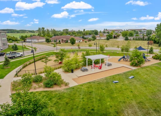 Aerial View of Playground Area