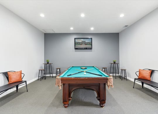 Game Room with Pool Table