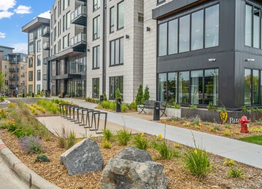 Front Entrance with Bike Racks