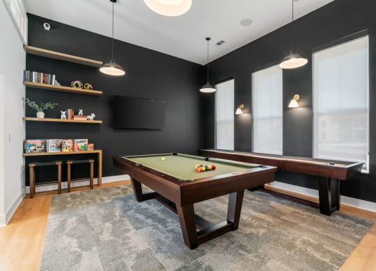 Game Room with Pool Table