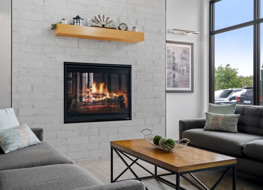 Clubhouse Lobby with Fireplace