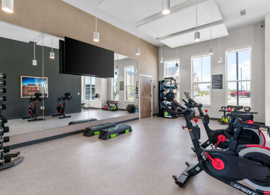 Fitness Center with Spin Bikes
