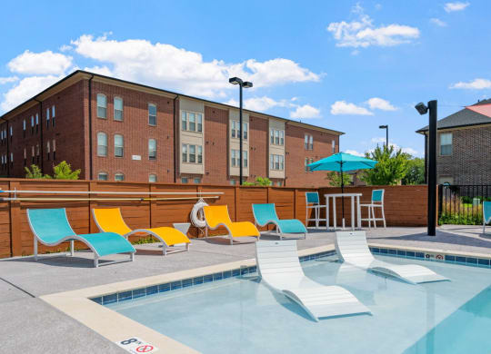 Outdoor Pool with Lounge Chairs