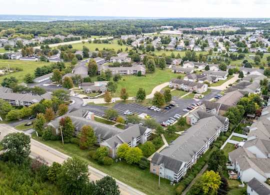 Aerial View Of Knoxville Pointe Apartment Community