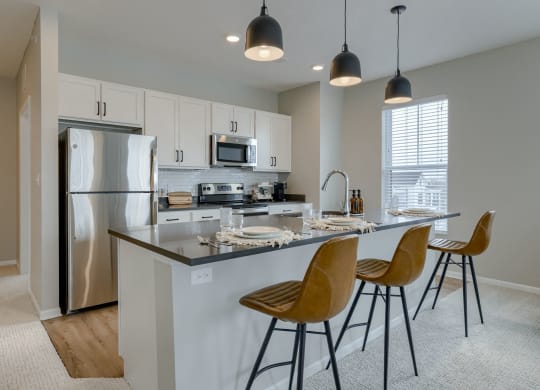 Kitchen with Overhead Lighting