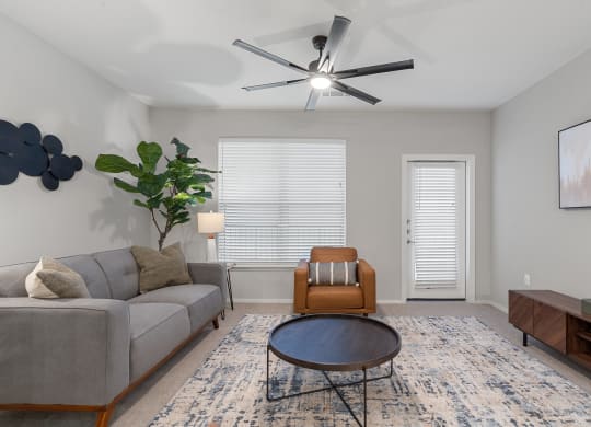 Living Room with Entryway