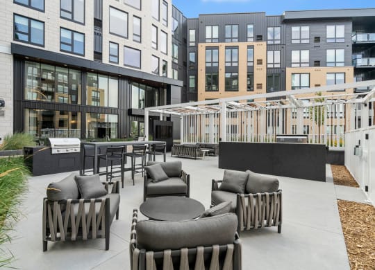 Social Deck Area in Courtyard