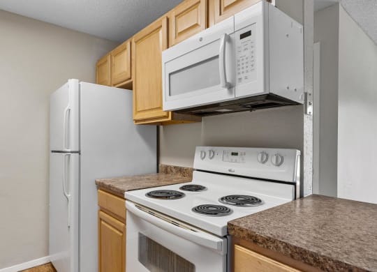 Kitchen with White Appliances