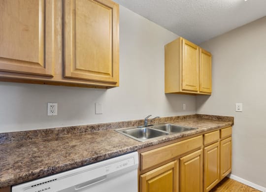 Kitchen with Wood Cabinets