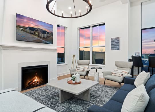 Community Room with Fireplace