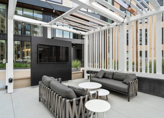 Social Deck Area in Courtyard