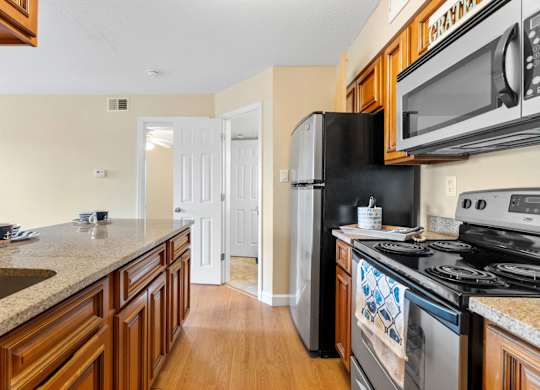 Kitchen with Granite Countertops