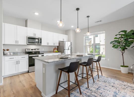 Kitchen with Overhead Lighting