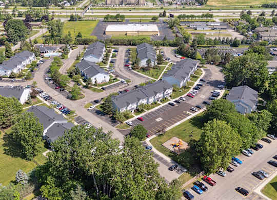 Aerial View of Green Meadows
