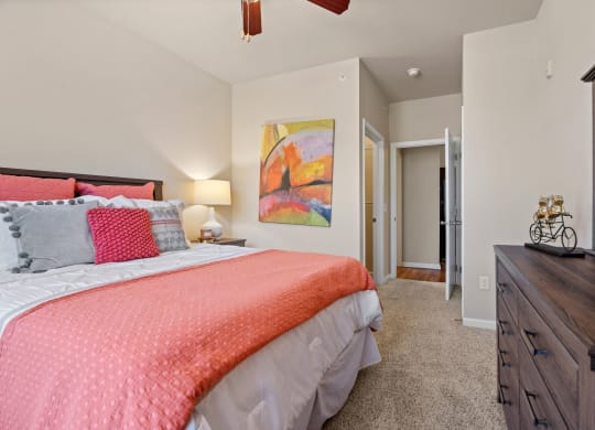 Bedroom with Plush Carpeting
