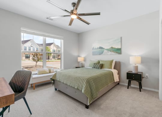 Bedroom with Plush Carpeting