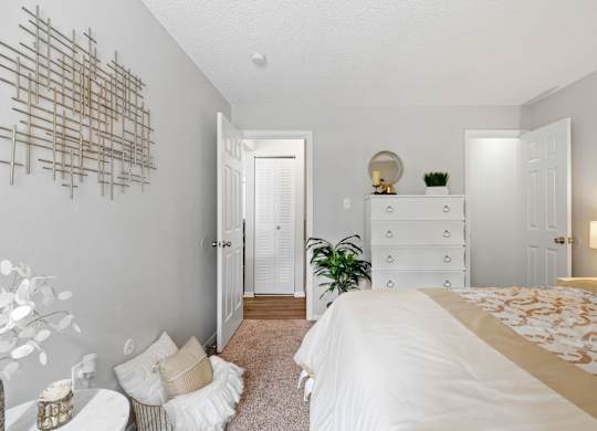 Bedroom with Plush Carpeting
