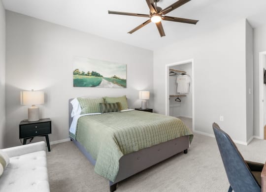 Bedroom with Plush Carpeting