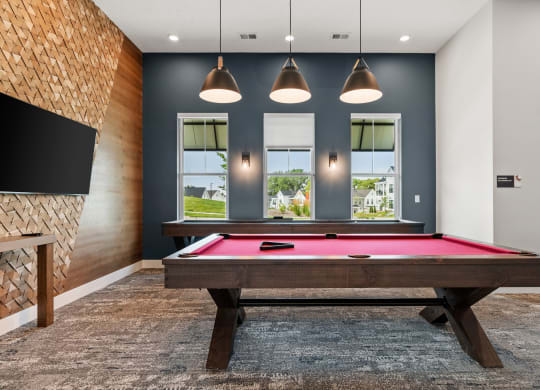 Game Room with Pool Table