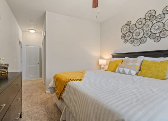 Bedroom with Plush Carpeting