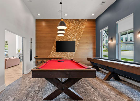 Game Room with Pool Table