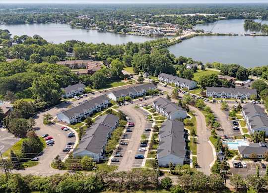 Aerial View of Green Meadows
