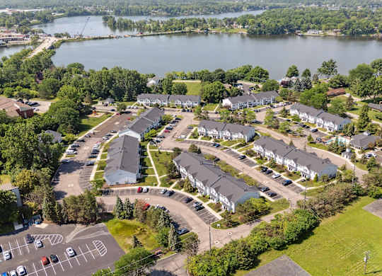Aerial View of Green Meadows