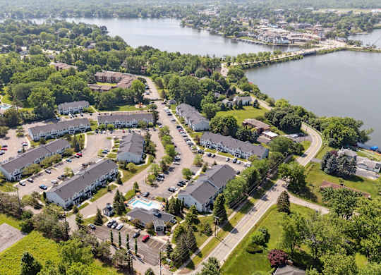 Aerial View of Green Meadows