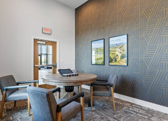 Game Room with Poker Table