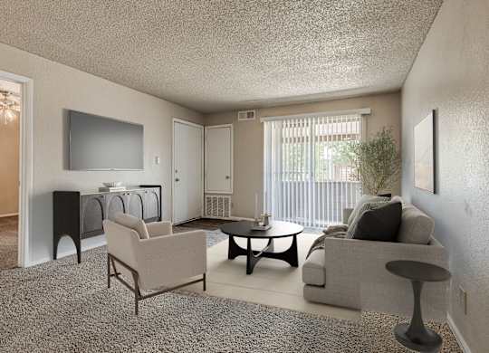Living Room with Patio