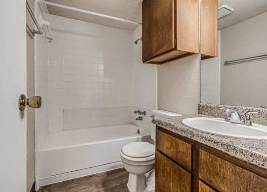 Bathroom With Granite Vanities