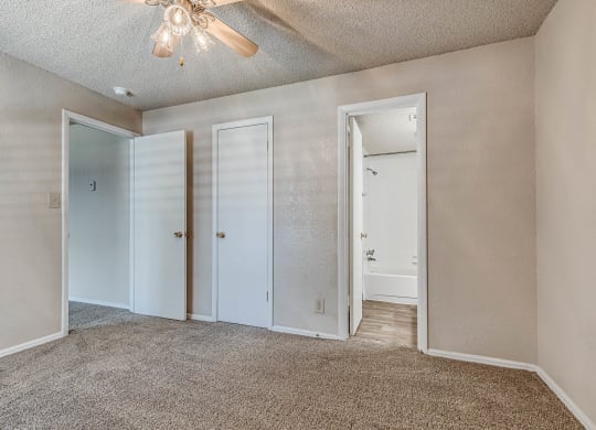 Bedroom with Plush Carpeting