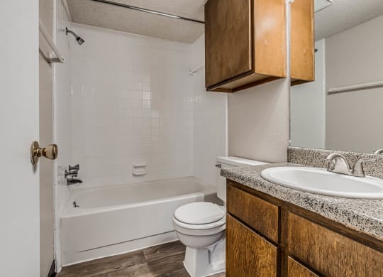 Bathroom With Granite Vanities