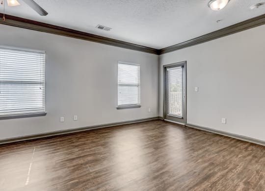 Living Room With Wood-Style Flooring
