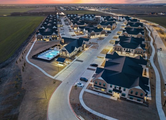 Twilight Aerial of Sundance Celina