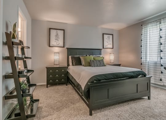 Bedroom With Plush Carpeting