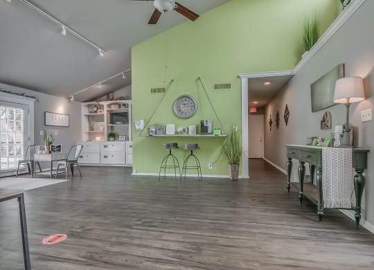 Clubhouse With Wood-Style Flooring