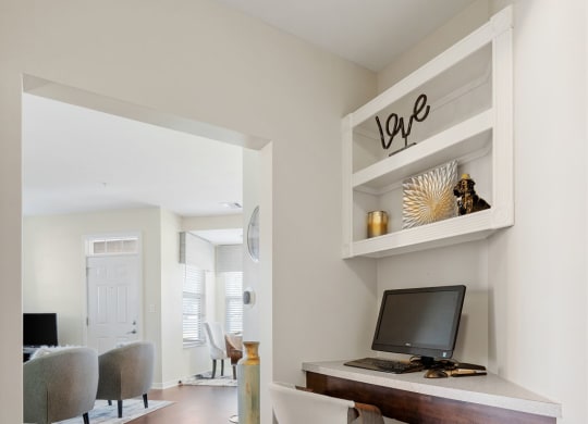 Built-In Desk Space