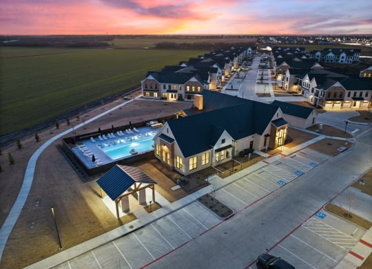 Twilight Aerial of Sundance Celina