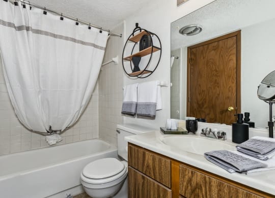 Bathroom with Tiled Shower