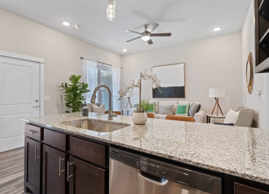 Kitchen with Granite Countertops
