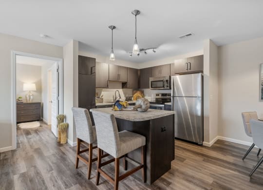 Kitchen Island with Overhang