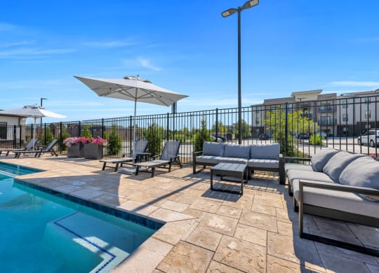 Outdoor Pool with Lounge Seating