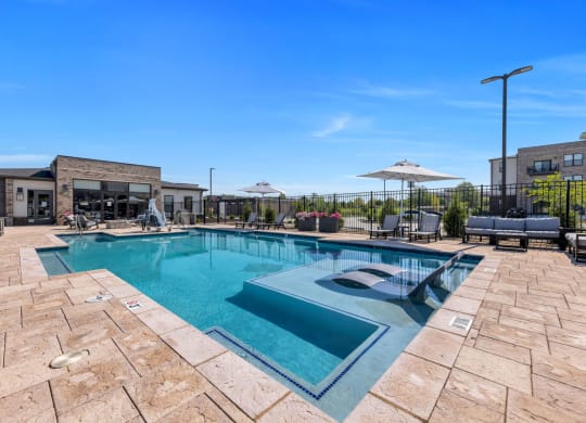 Outdoor Pool with Resort-Style Seating